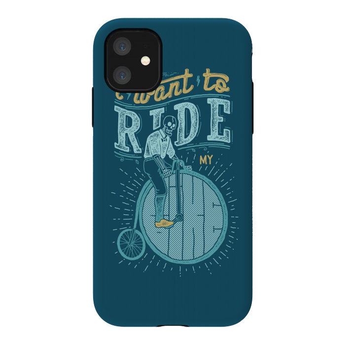 iPhone 11 StrongFit I want to ride my bike by Afif Quilimo