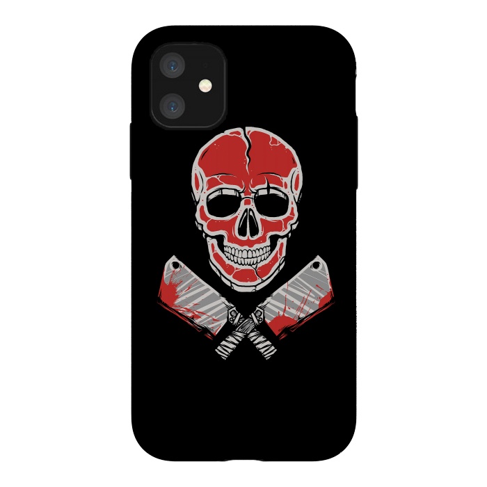 iPhone 11 StrongFit Skull Meat by Afif Quilimo