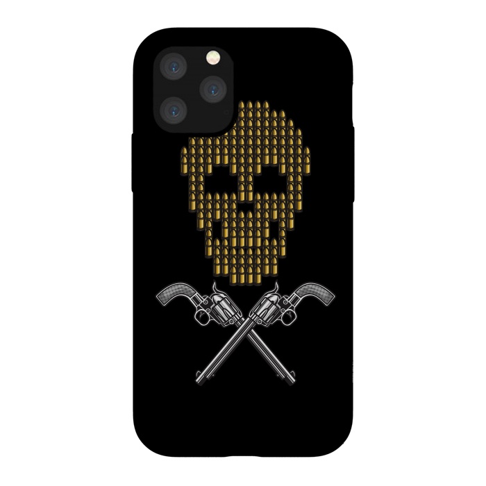 iPhone 11 Pro StrongFit Skull Bullets by Afif Quilimo