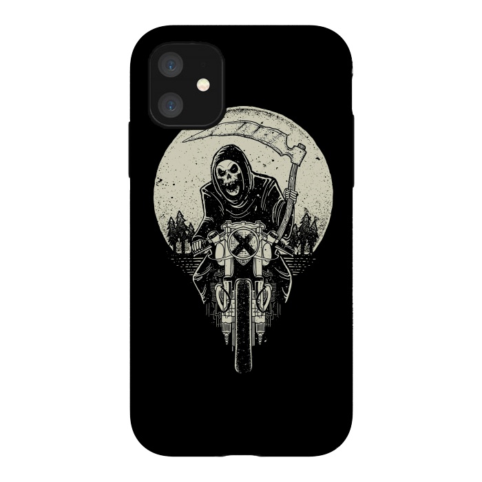 iPhone 11 StrongFit Grim Racer by Afif Quilimo