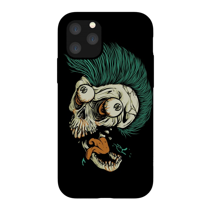 iPhone 11 Pro StrongFit Skull Punk Style by Afif Quilimo
