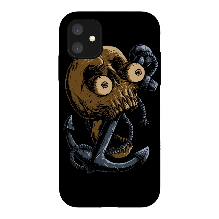 iPhone 11 StrongFit Skull Anchor by Afif Quilimo