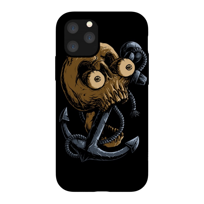 iPhone 11 Pro StrongFit Skull Anchor by Afif Quilimo