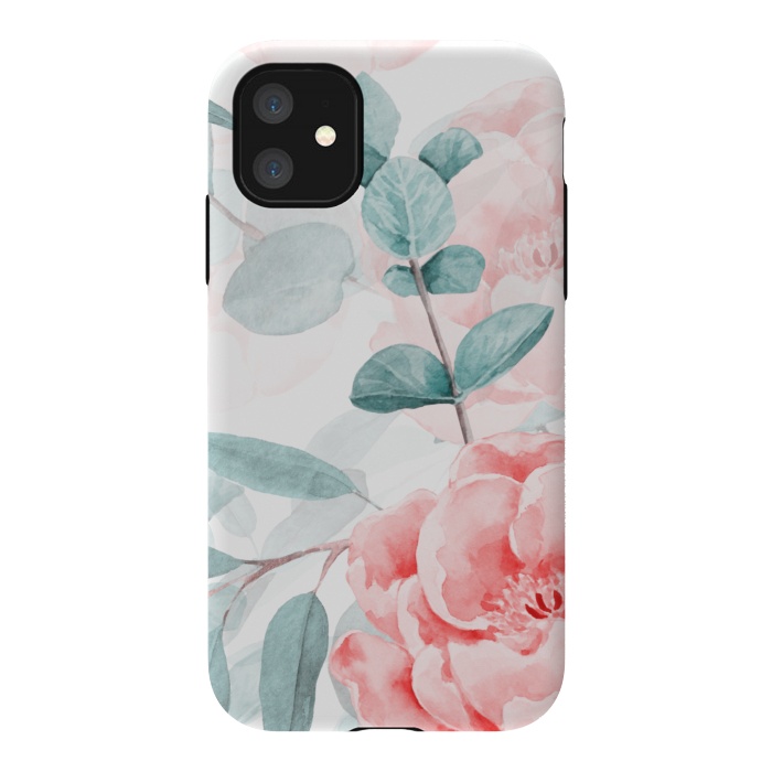 iPhone 11 StrongFit Rose Blush and Eucalyptus by  Utart