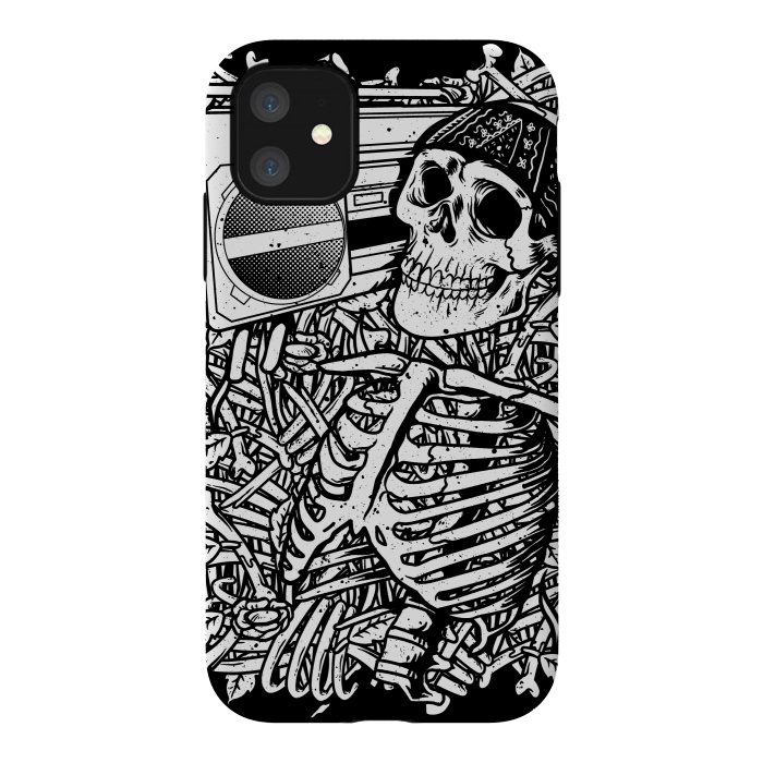 iPhone 11 StrongFit Skull Boombox by Afif Quilimo