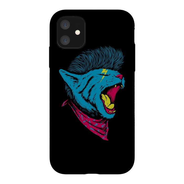 iPhone 11 StrongFit Cat Punk by Afif Quilimo