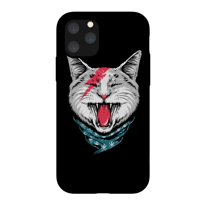 iPhone 11 Pro StrongFit Cat Rock by Afif Quilimo