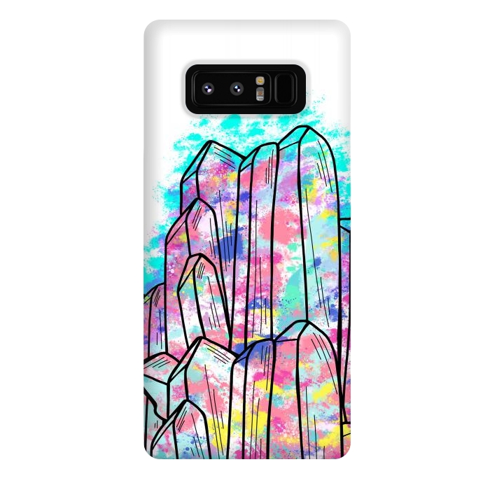 Galaxy Note 8 StrongFit Crystal rock by Steve Wade (Swade)