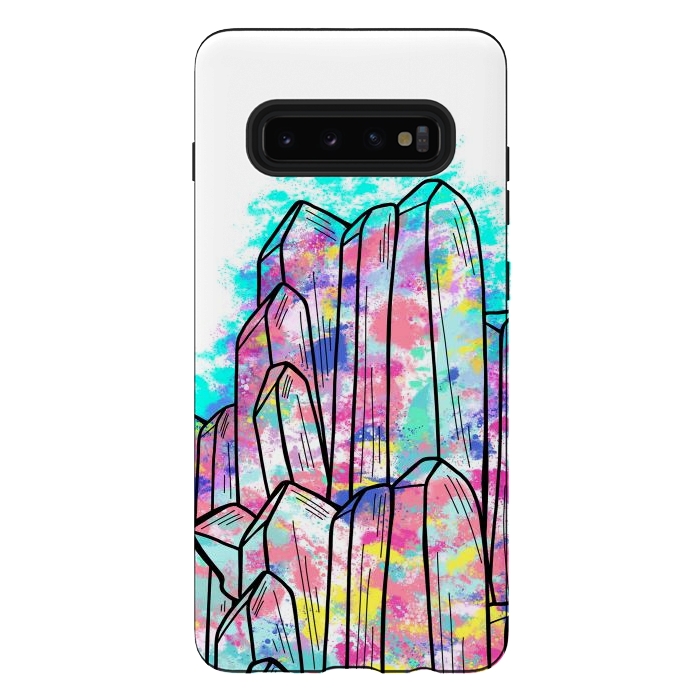 Galaxy S10 plus StrongFit Crystal rock by Steve Wade (Swade)