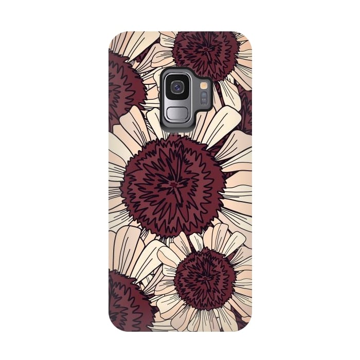 Galaxy S9 StrongFit Autumn flowers by Steve Wade (Swade)