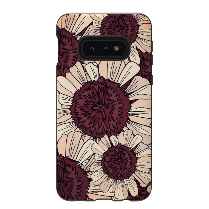 Galaxy S10e StrongFit Autumn flowers by Steve Wade (Swade)