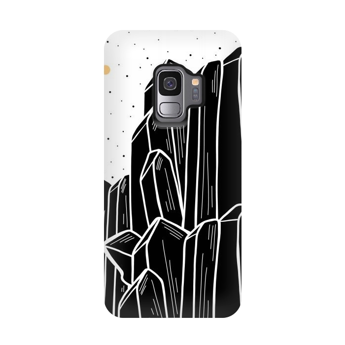Galaxy S9 StrongFit The black cystal by Steve Wade (Swade)