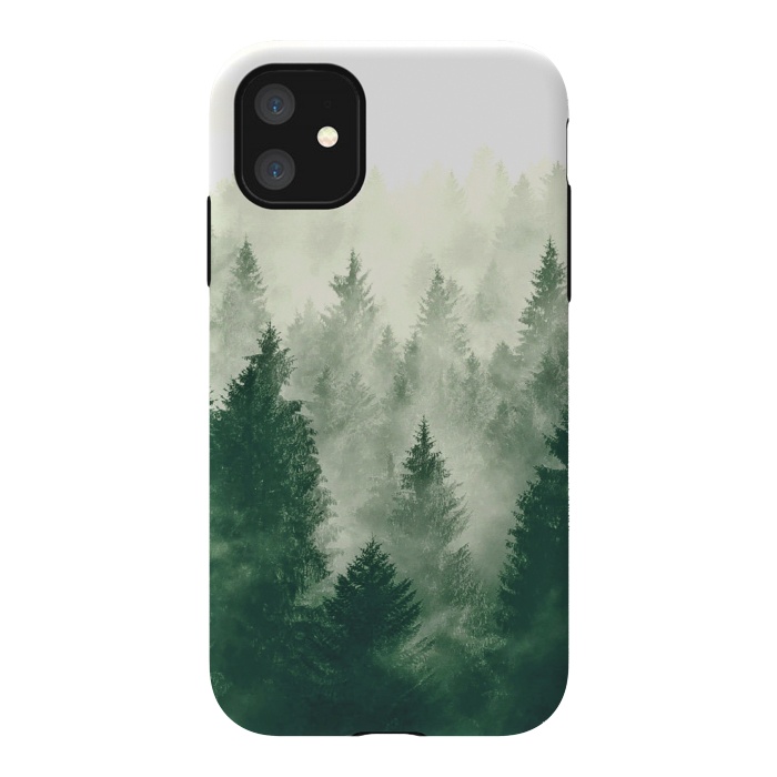 iPhone 11 StrongFit Foggy Woods III by ''CVogiatzi.