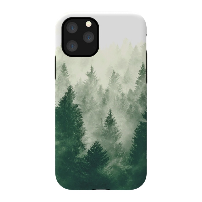 iPhone 11 Pro StrongFit Foggy Woods III by ''CVogiatzi.