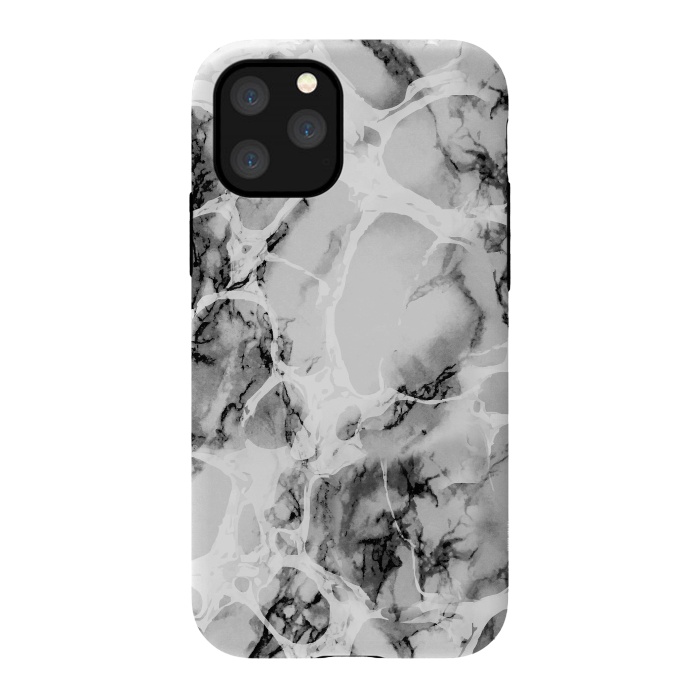 iPhone 11 Pro StrongFit White gray marble artistic texture by Oana 