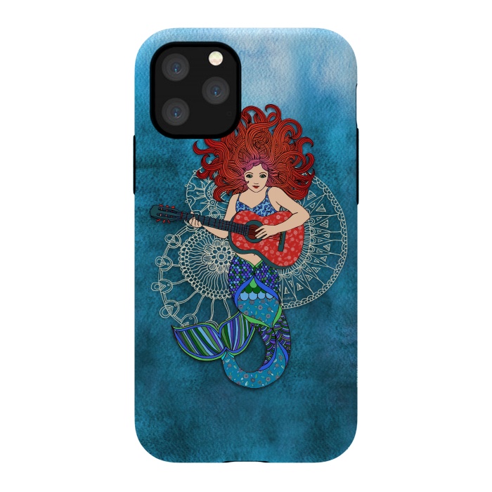 iPhone 11 Pro StrongFit Musical Mermaid by Micklyn Le Feuvre