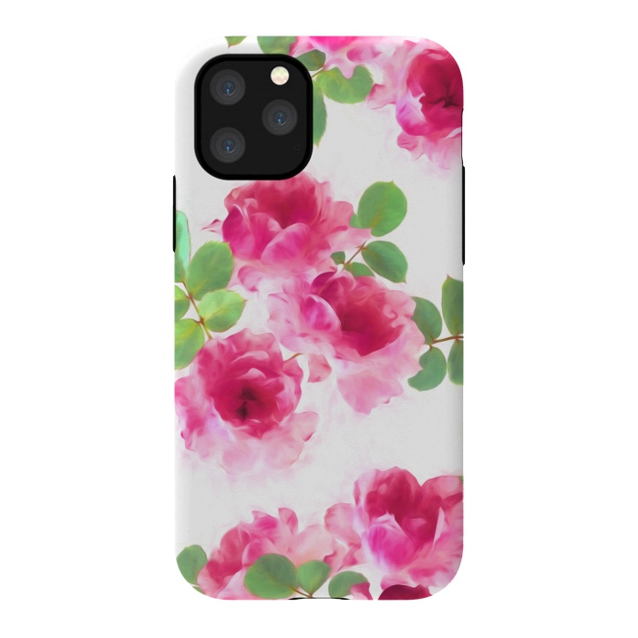 iPhone 11 Pro StrongFit Candy Roses by Micklyn Le Feuvre