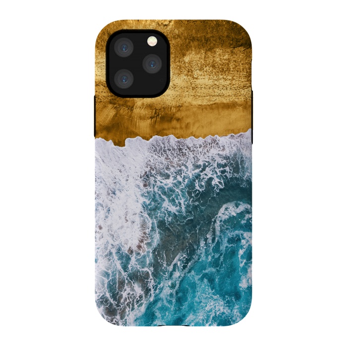 iPhone 11 Pro StrongFit Tropical XVI - Golden Beach by Art Design Works