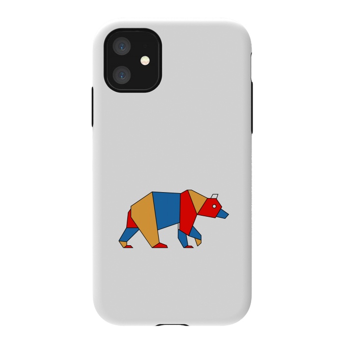 iPhone 11 StrongFit bear geometric by TMSarts