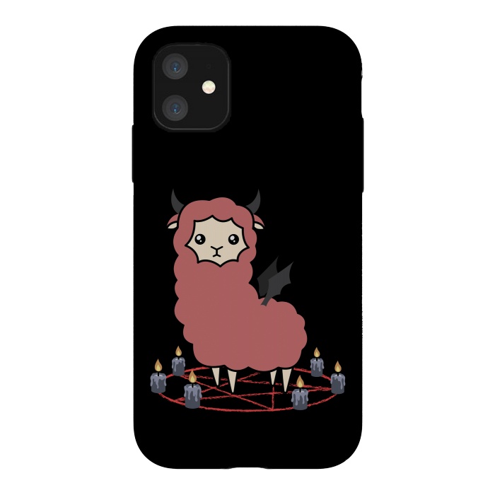 iPhone 11 StrongFit Llama demon by Laura Nagel