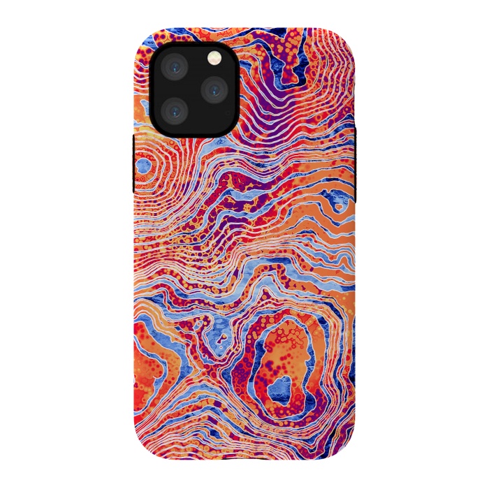 iPhone 11 Pro StrongFit  Abstract Colorful Marble I by Art Design Works
