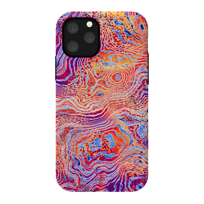 iPhone 11 Pro StrongFit  Abstract Colorful Marble II by Art Design Works