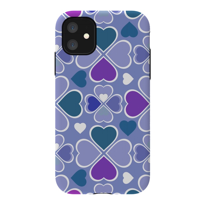 iPhone 11 StrongFit Hearts Flower Creation by Bledi