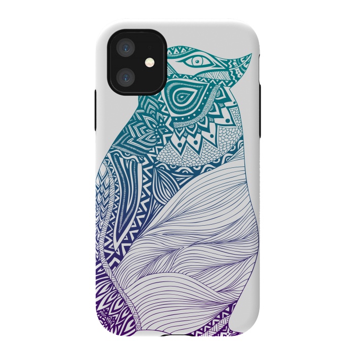 iPhone 11 StrongFit Duotone penguin by Pom Graphic Design