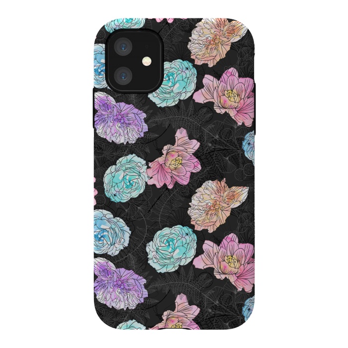 iPhone 11 StrongFit Color Pop Floral by Noonday Design