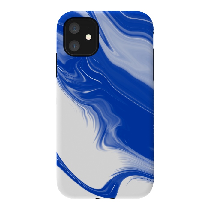 iPhone 11 StrongFit Blue Waves by Ashley Camille