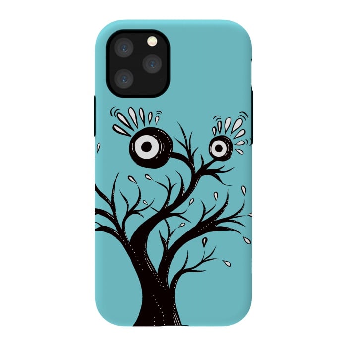 iPhone 11 Pro StrongFit Tree Monster Weird Ink Drawing by Boriana Giormova