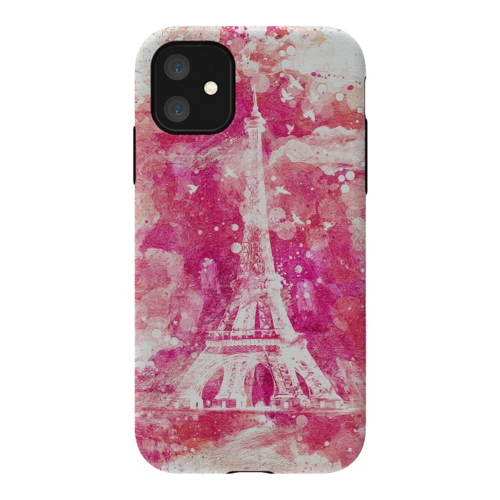 iPhone 11 StrongFit Artistic XLIV - Eiffel Tower Paris by Art Design Works
