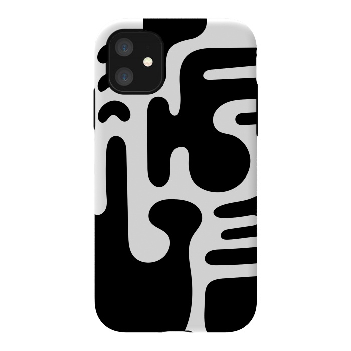 iPhone 11 StrongFit Shapes in Black by Majoih