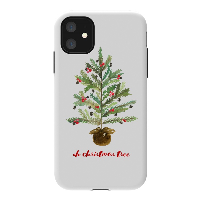 iPhone 11 StrongFit Oh Christmas Tree by Noonday Design