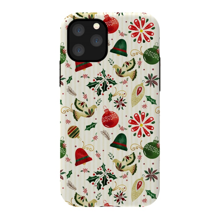 iPhone 11 Pro StrongFit Ornate Christmas Ornaments by Noonday Design