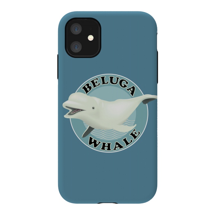 iPhone 11 StrongFit Beluga Whale by Mangulica