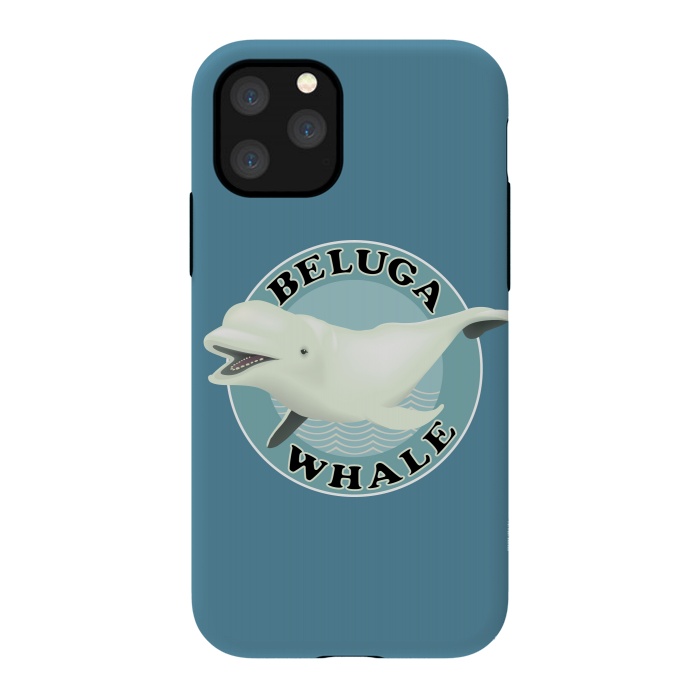 iPhone 11 Pro StrongFit Beluga Whale by Mangulica