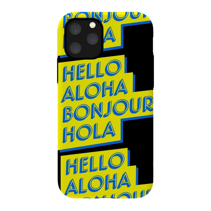 iPhone 11 Pro StrongFit hello aloha by MALLIKA