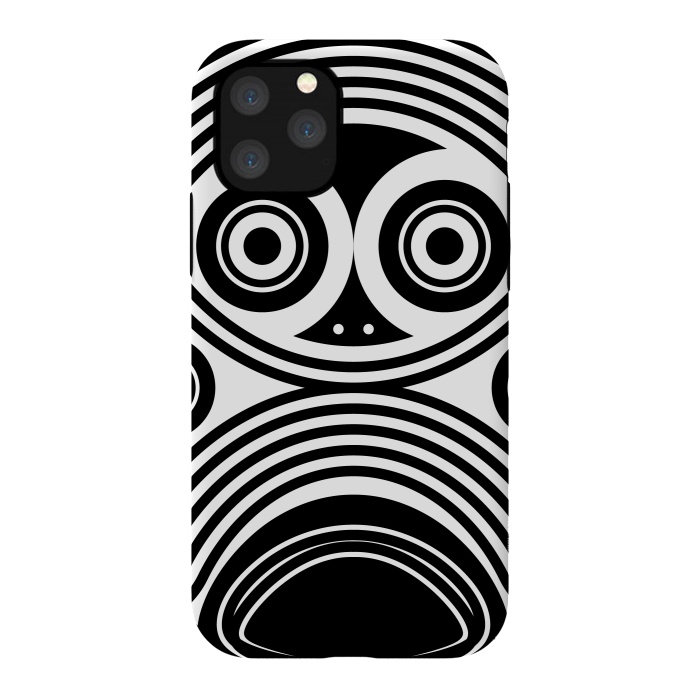 iPhone 11 Pro StrongFit scary owl eyes by TMSarts