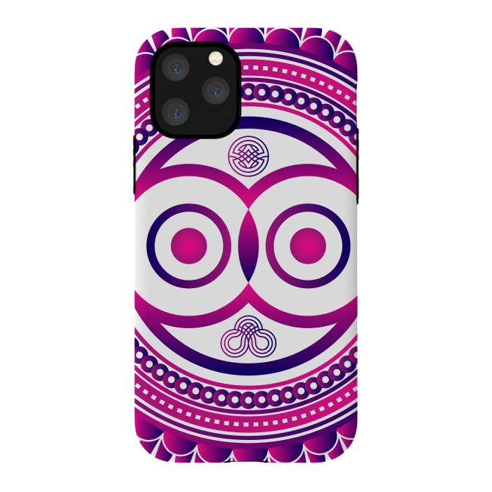 iPhone 11 Pro StrongFit pink mandala owl by TMSarts