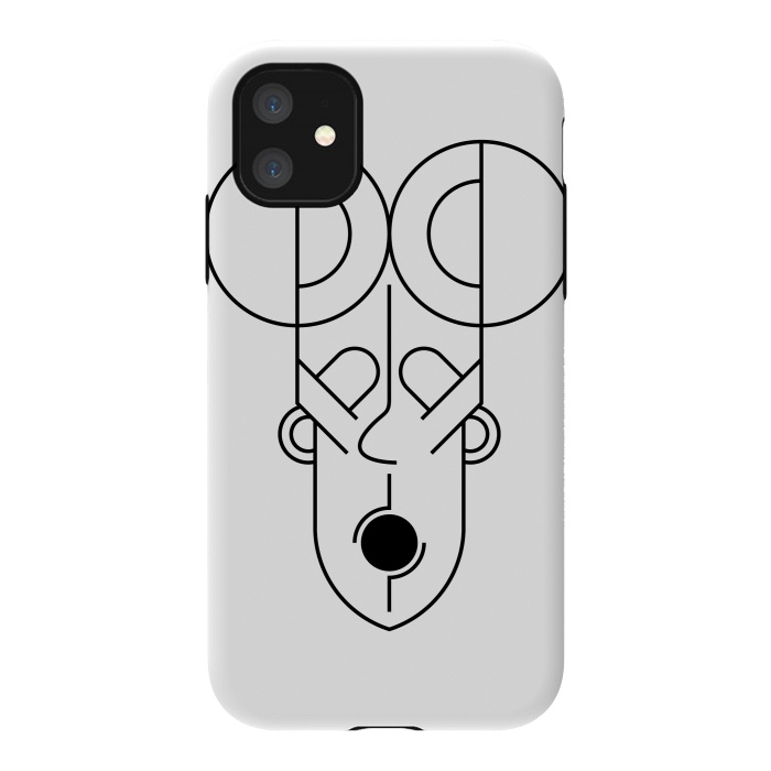 iPhone 11 StrongFit aztec human face by TMSarts