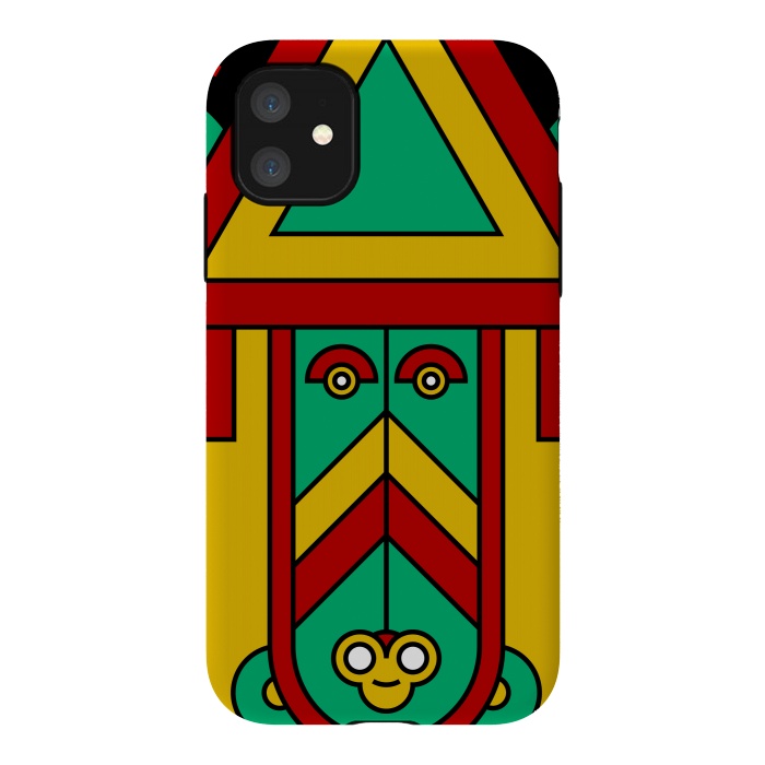 iPhone 11 StrongFit colorful aztec tribal by TMSarts