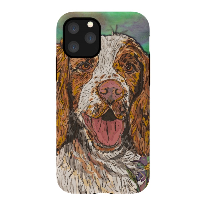 iPhone 11 Pro StrongFit Spaniel by Lotti Brown