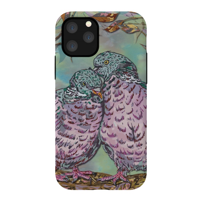 iPhone 11 Pro StrongFit Loving Ring Doves by Lotti Brown