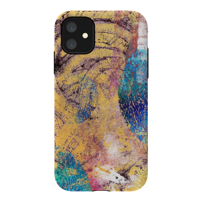 iPhone 11 StrongFit Abstract Painting X by Art Design Works
