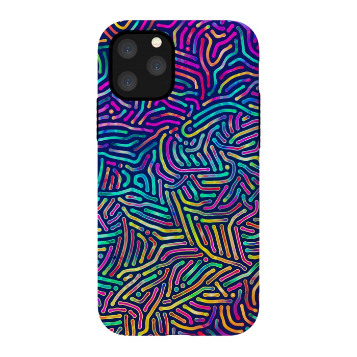 iPhone 11 Pro StrongFit Colorful Puzzle Pattern by Art Design Works