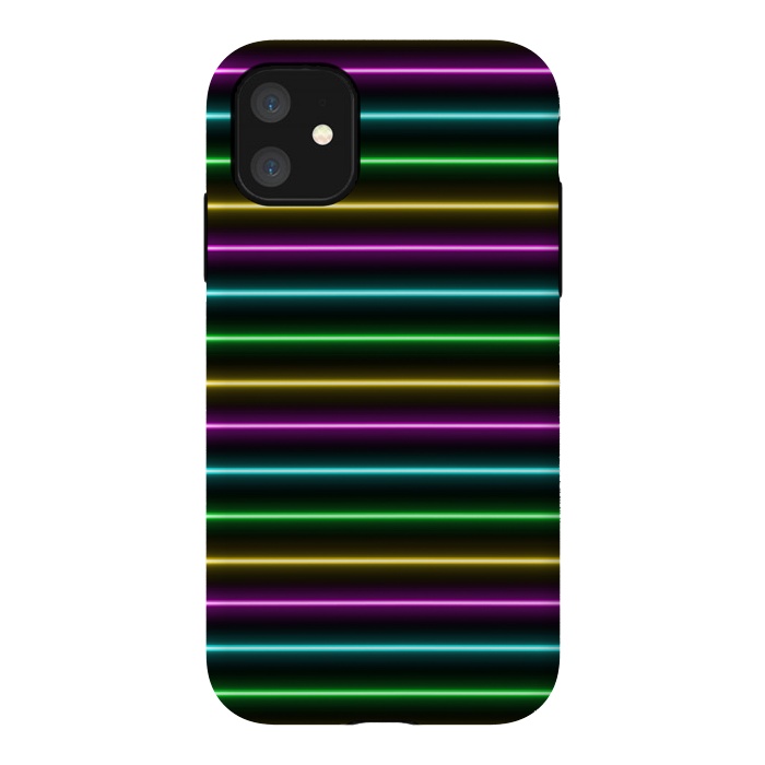 iPhone 11 StrongFit Neon by Laura Nagel
