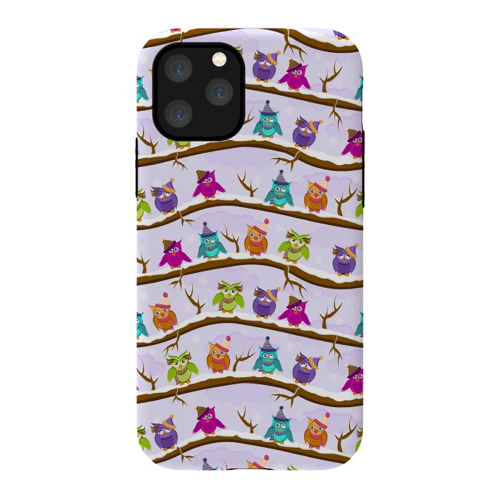iPhone 11 Pro StrongFit winter owls by Ancello