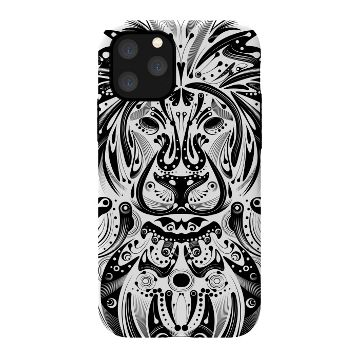 iPhone 11 Pro StrongFit tribal lion by Ancello