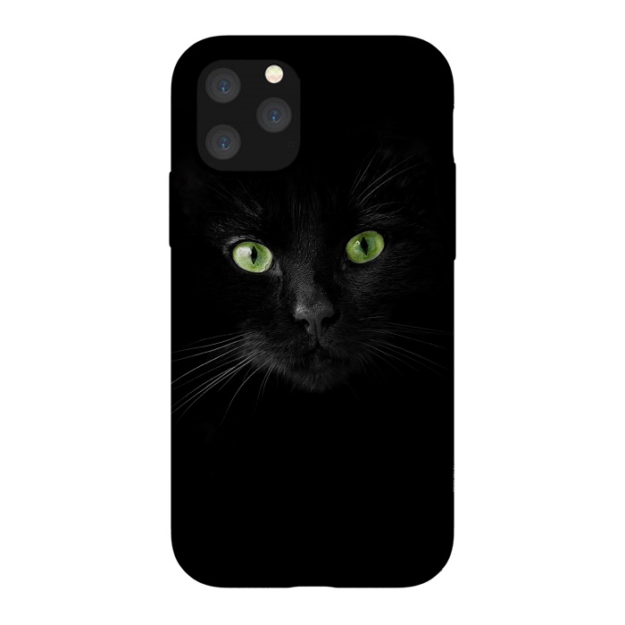 iPhone 11 Pro StrongFit Cat, green eyes by Bledi